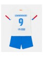Barcelona Robert Lewandowski #9 Venkovní dres pro děti 2023-24 Krátký Rukáv (+ trenýrky)